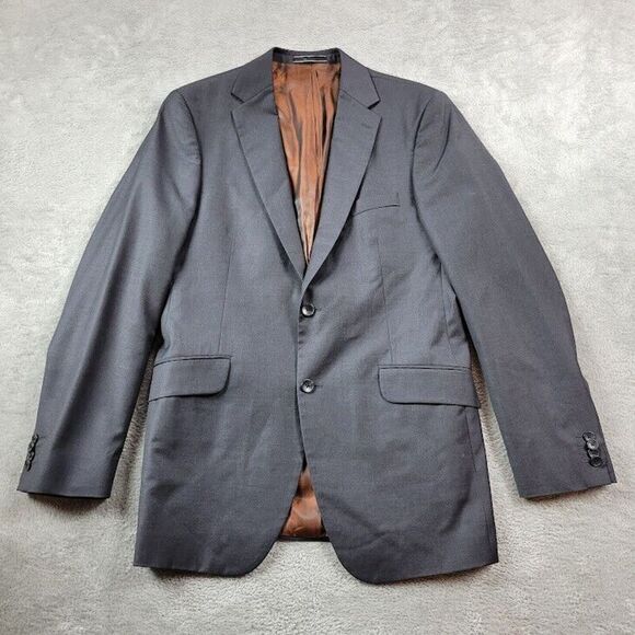 Ben Sherman Sport Jacket Coat‎ Suit Blazer 2 Button Mens 42L Gray Copper Lining - Picture 1 of 14